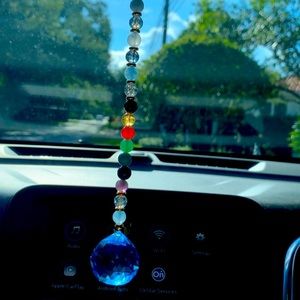 Car mirror charm-sunlight energy catcher